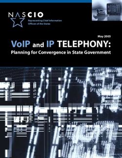 VOIP AND IP TELEPHONY: PLANNING FOR CONVERGENCE IN STATE GOVERNMENT MAY 2005