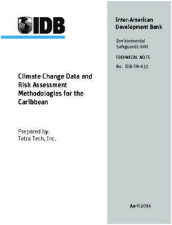 Climate Change Data and Risk Assessment Methodologies for the Caribbean - Prepared by: Tetra Tech, Inc.