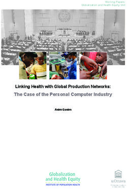The Case of the Personal Computer Industry - Linking Health with Global Production Networks