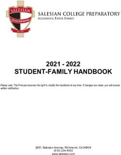STUDENT-FAMILY HANDBOOK 2021 - 2022 - Salesian ...