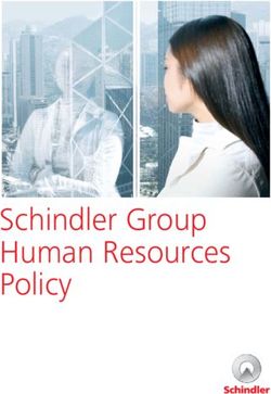 Schindler Group Human Resources Policy - the Schindler Group