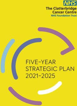 FIVE-YEAR STRATEGIC PLAN 2021-2025