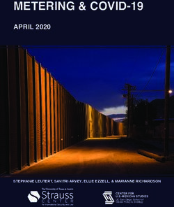 METERING & COVID-19 APRIL 2020 - STEPHANIE LEUTERT, SAVITRI ARVEY, ELLIE EZZELL, & MARIANNE RICHARDSON - UC ...