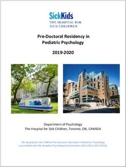 Pre-Doctoral Residency in Pediatric Psychology 2019-2020