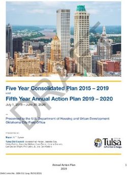 Annual Action Plan 1 - City of Tulsa