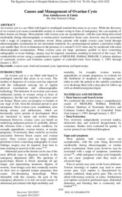 Causes and Management of Ovarian Cysts - Egyptian Journal Of ...