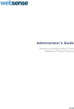 Administrator's Guide - v1.2 - Directory Synchronization Client Websense Cloud Products