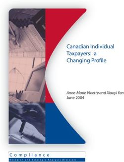Canadian Individual Taxpayers: a Changing Profi le - Anne-Marie Vinette and Xiaoyi Yan June 2004