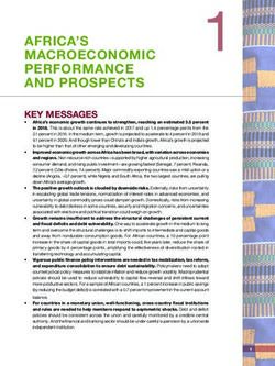 AFRICA'S MACROECONOMIC PERFORMANCE AND PROSPECTS - African Development Bank