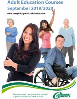 Adult Education Courses - September 2019/2020 www.caerphilly.gov.uk/adulteducation - Caerphilly County Borough Council