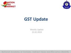 GST Update Weekly Update 23.02.2019 - National Academy of Customs, Indirect Taxes and Narcotics (NACIN) - CBIC