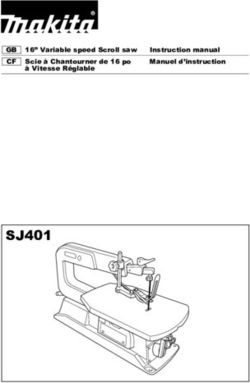 SJ401 - GB 16" Variable speed Scroll saw Instruction manual CF Scie à Chantourner de 16 po Manuel d'instruction