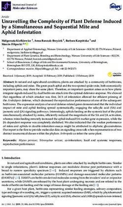 Unravelling the Complexity of Plant Defense Induced by a Simultaneous and Sequential Mite and Aphid Infestation - MDPI