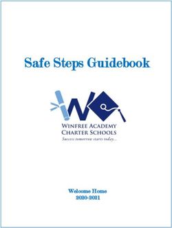 Safe Steps Guidebook - Welcome Home 2020-2021 - Winfree Academy Charter ...