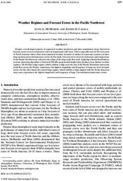 Weather Regimes and Forecast Errors in the Pacific Northwest