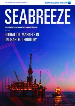GLOBAL OIL MARKETS IN UNCHARTED TERRITORY - APRIL 2020 - Seabrokers