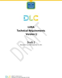 LUNA Technical Requirements Version 1 - Draft 2
