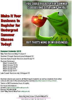 Make it Your Business to Register for Undergrad Summer Classes Today!