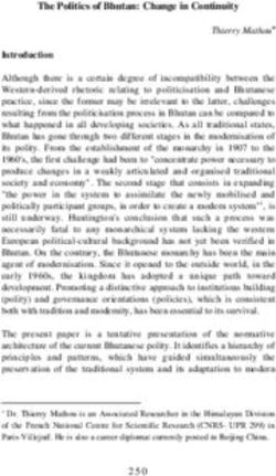 The Politics of Bhutan: Change in Continuity - Core