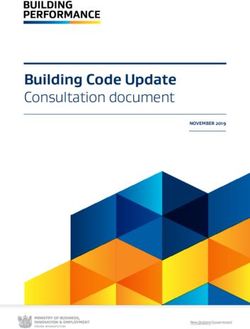 Building Code Update Consultation document - NOVEMBER 2019 - MBIE
