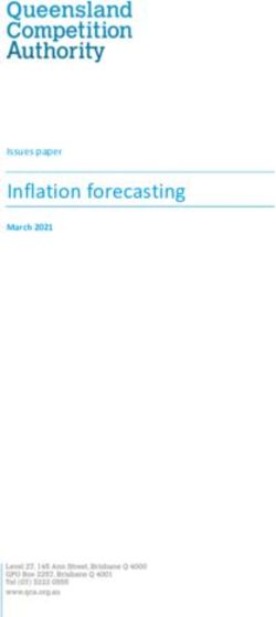 Queensland Competition Authority - Inflation forecasting Issues paper - Queensland Competition ...
