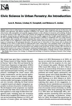 Civic Science in Urban Forestry: An Introduction - USDA Forest Service