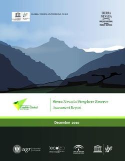 Sierra Nevada Biosphere Reserve Assessment Report - Unesco