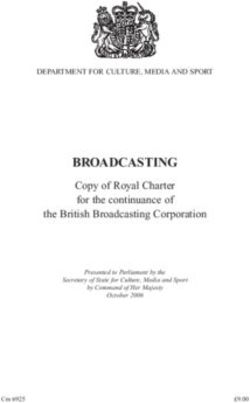 BROADCASTING Copy of Royal Charter for the continuance of the British Broadcasting Corporation