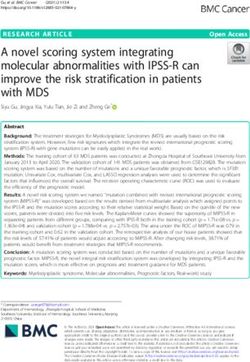 A novel scoring system integrating molecular abnormalities with IPSS-R ...