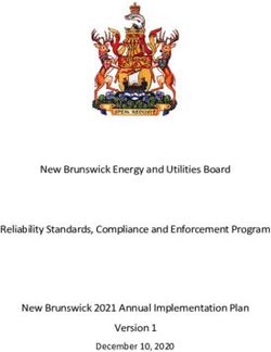 New Brunswick Energy and Utilities Board Reliability Standards, Compliance and Enforcement Program New Brunswick 2021 Annual Implementation Plan ...