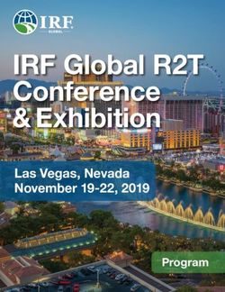 IRF Global R2T Conference & Exhibition - Las Vegas, Nevada November 19-22, 2019 Program - International Road ...