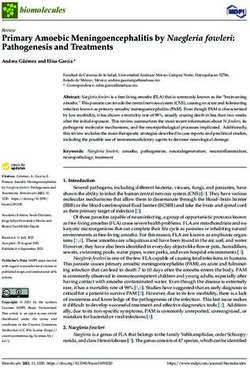 Primary Amoebic Meningoencephalitis By Naegleria Fowleri: Pathogenesis ...