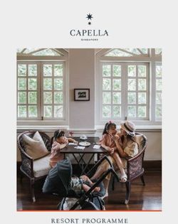 RESORT PROGRAMME - Capella Hotels