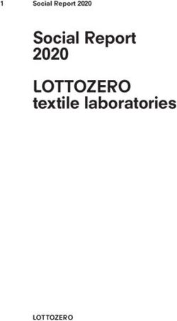 LOTTOZERO textile laboratories - Social Report 2020