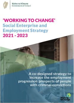 WORKING TO CHANGE' Social Enterprise and Employment Strategy 2021 2023 - A co-designed strategy to increase the employment progression ...