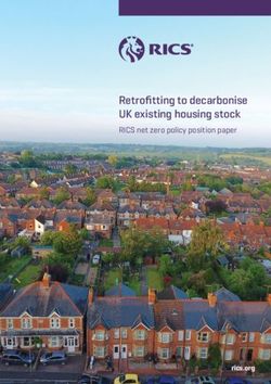 Retrofitting to decarbonise UK existing housing stock - RICS net zero policy position paper