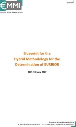 Blueprint for the Hybrid Methodology for the Determination of EURIBOR - 12th February 2019 - EMMI
