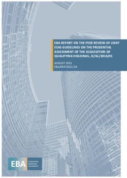 EBA REPORT ON THE PEER REVIEW OF JOINT ESAS GUIDELINES ON THE PRUDENTIAL ASSESSMENT OF THE ACQUISITION OF QUALIFYING HOLDINGS, JC/GL/2016/01 ...