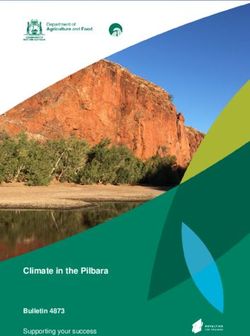 Climate in the Pilbara - Bulletin 4873 Supporting your success - Agric.wa.gov.au