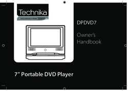 7" Portable DVD Player - DPDVD7 Owner's Handbook