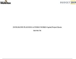 INTEGRATED PLANNING & PUBLIC WORKS Capital Project Sheets Ref 501 736 - City of Waterloo