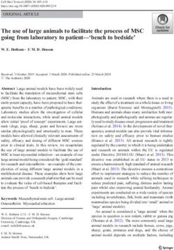 The use of large animals to facilitate the process of MSC going from laboratory to patient-'bench to bedside'