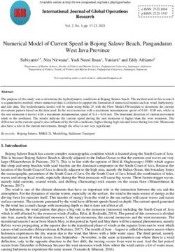 Numerical Model of Current Speed in Bojong Salawe Beach, Pangandaran West Java Province