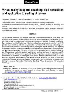 Virtual reality in sports coaching, skill acquisition and application to surfing: A review