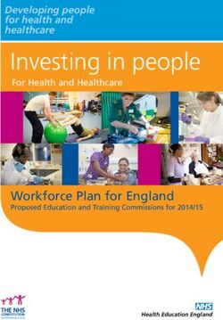 Investing in people - Workforce Plan for England Proposed Education and Training Commissions for 2014/15
