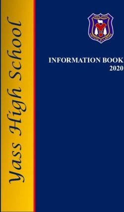 INFORMATION BOOK 2020 - Yass High School