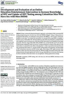 Development and Evaluation of an Online Education-Entertainment Intervention to Increase Knowledge of HIV and Uptake of HIV Testing among ...
