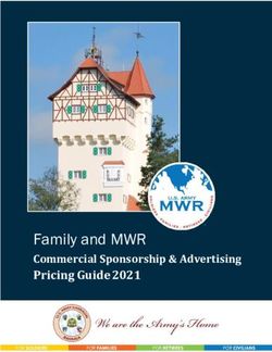 Family and MWR Pricing Guide 2021 Commercial Sponsorship & Advertising - mwr: hohenfels