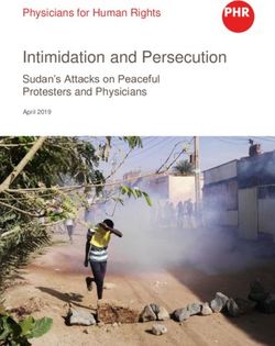 Intimidation and Persecution - Physicians for Human Rights Sudan's Attacks on Peaceful Protesters and Physicians - ReliefWeb