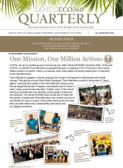 One Mission, One Million Actions - IN THIS ISSUE - Las Vegas Sands